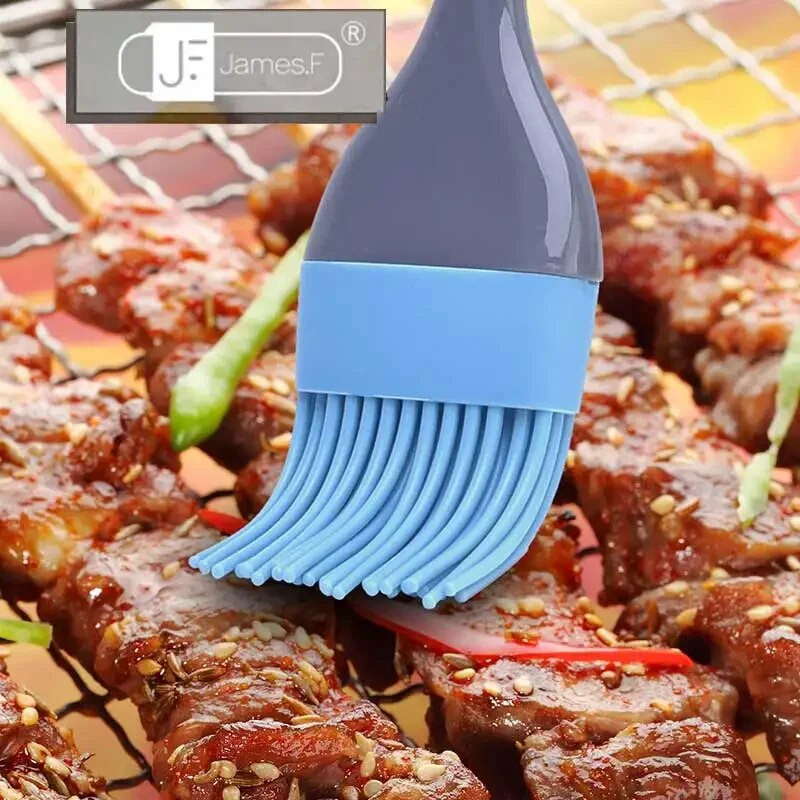 Maisto silikono šepetys, kepsninės šepetys, aliejaus šepetys, kepimo šepečio įrankis, kepsninės įrankis, kepimo įrankis