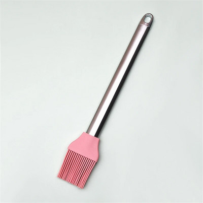 Silikoninio aliejaus padažo šepetėlis su nuimama galvute aukštai temperatūrai atspariais šepetėliais kiaušininiams pyragams duonai Nešiojamas kepsninės kepimo įrankis