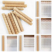 1PC Drvena tekstura Oklagija Keramičko posuđe Umjetnička reljefna šipka Cvjetni uzorak Rola od blata Reljefi Glina Alati Kamen DIY Pečenje