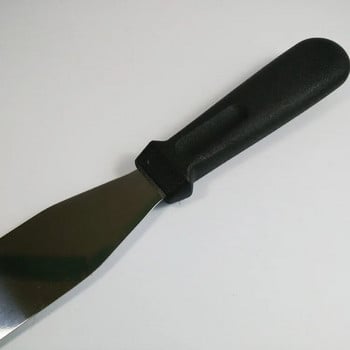 1 τμχ Νέα σπάτουλα από ανοξείδωτο ατσάλι με πλαστική λαβή, μαχαίρι ψησίματος βουτύρου, ίσια κρέμα λείανσης