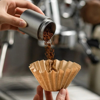 1-4 порции филтърна хартия за кафе за еднократна употреба Тип торта Филтърна хартия за ръчно измиване Кафе на прах Филтърна торбичка Инструмент за бариста