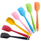 Spatulă de copt din silicon de mai multe culori, rezistentă la căldură, antiaderență, ustensile de bucătărie, spatulă moale, nedeformabilă
