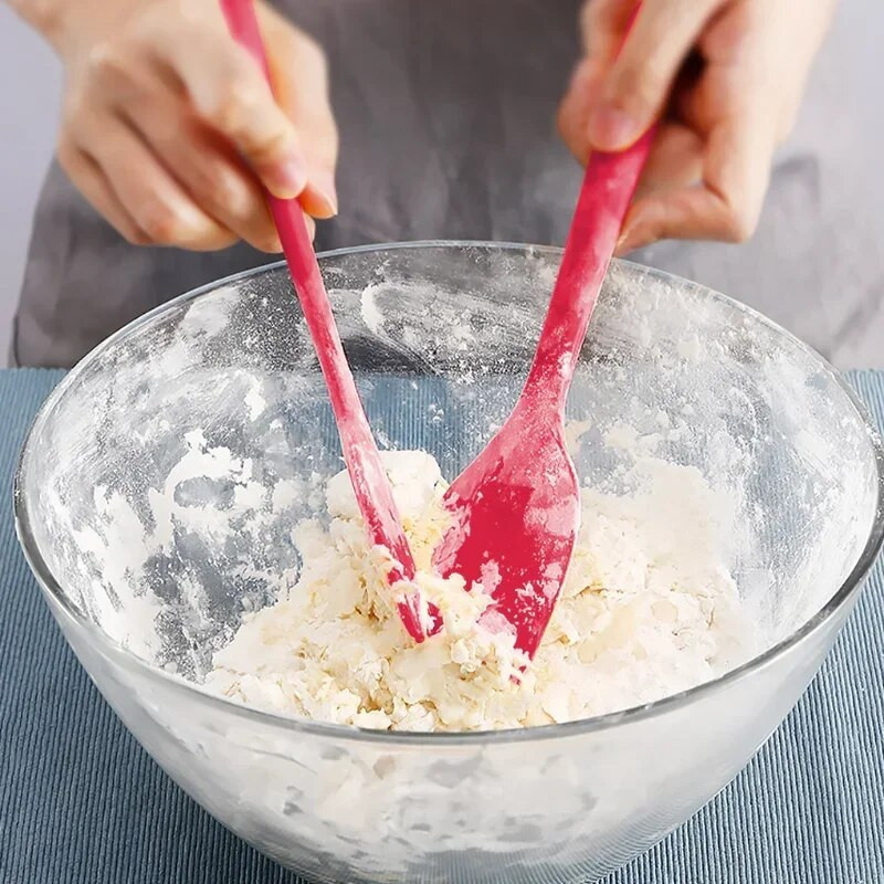 Spatulă de copt din silicon de mai multe culori, rezistentă la căldură, antiaderență, ustensile de bucătărie, spatulă moale, nedeformabilă