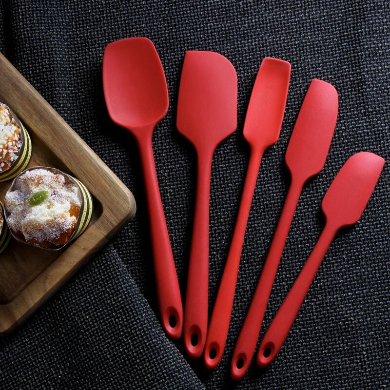 Virtuvinis konditerijos blenderis silikoninis kreminis kepimo mentele Nelipnus šokoladinio sviesto maišytuvas Karščiui atsparus kepsninės kepimo aliejaus šepetys