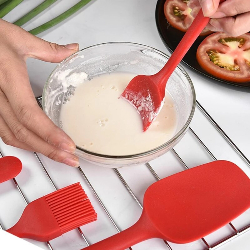 1vnt silikoninis kreminis mentele grandiklis alyvos šepetėlis karščiui atsparus sviestinis pyragas kepsninėje šokolado sklaidytuvas sklandžiau kepimo įrankiai