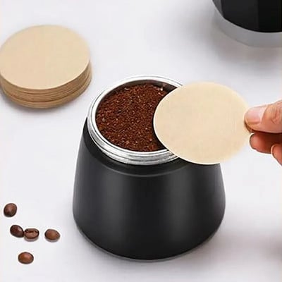 100 db kerek kávészűrő papír 56 mm 60 mm 68 mm espresso kávéfőzőhöz V60 csepegtető kávészűrők Eszközök Moka pot papírszűrő