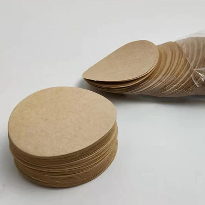 100 kom Okrugli filter papir za kavu 56 mm 60 mm 68 mm za aparat za espresso kavu V60 Dripper filteri za kavu Alati Moka pot papirni filter