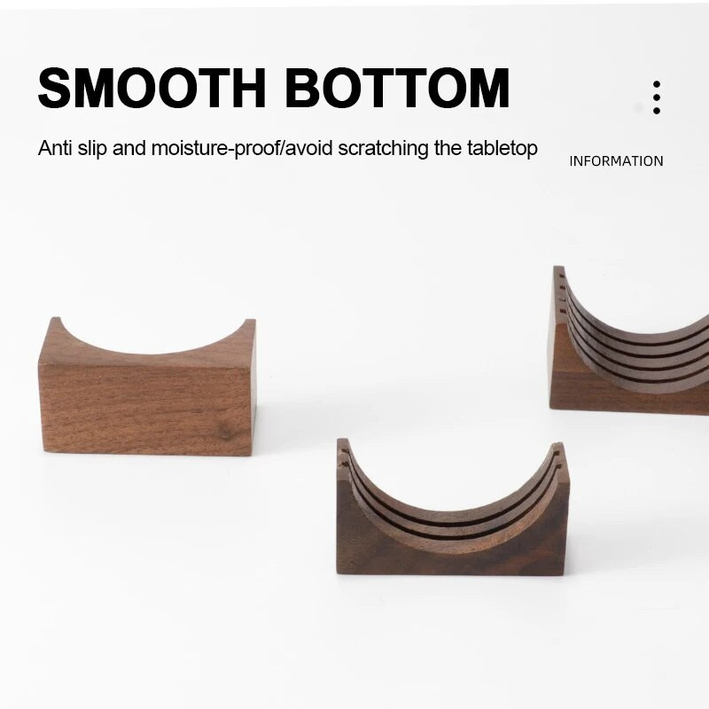 Espresso kohvifiltri ekraanihoidik Kohvivalmistussõela kronstein Puidust pähklist statiiv 51MM/54MM/58MM Puck Screen jaoks