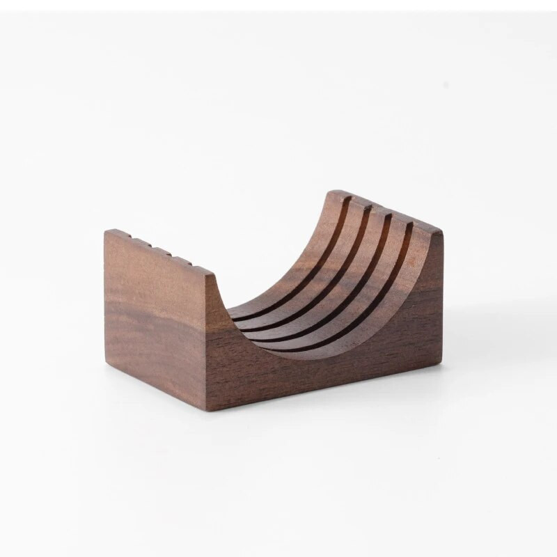 Espresso kohvifiltri ekraanihoidik Kohvivalmistussõela kronstein Puidust pähklist statiiv 51MM/54MM/58MM Puck Screen jaoks