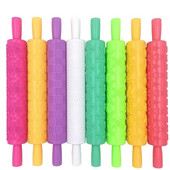 Valjak za ukrašavanje kolača Reljefni valjci za tijesto s teksturom, neljepljivi fondant, pecivo, glazura, glina, valjak za tijesto, kuhinjski alati za pečenje