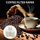 Hârtie de filtru de cafea 350 buc compatibilă cu Aeropress, filtre de hârtie micro 64 mm