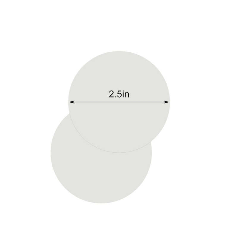 Hârtie de filtru de cafea 350 buc compatibilă cu Aeropress, filtre de hârtie micro 64 mm