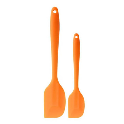 2vnt./pak. Silikoninė mentelė karščiui atspari kepimo grandiklis sviesto kreminio pyrago glotnumo šlifavimo priemonė tortų dekoravimo priemonė sviesto maišyklė