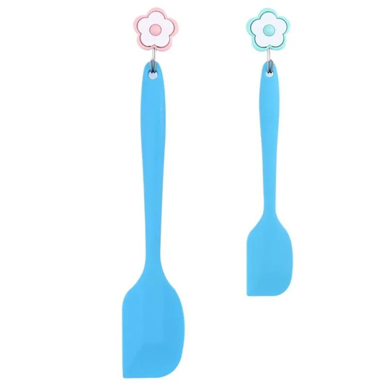 2vnt./pak. Silikoninė mentelė karščiui atspari kepimo grandiklis sviesto kreminio pyrago glotnumo šlifavimo priemonė tortų dekoravimo priemonė sviesto maišyklė