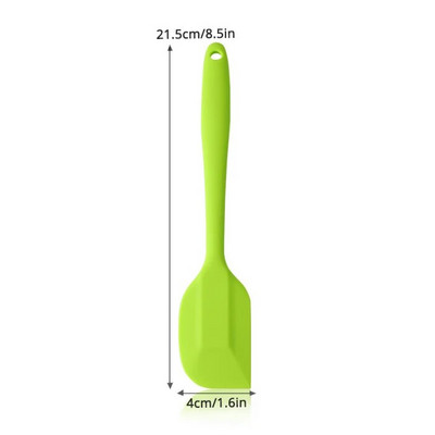 Silikoninės mentelės, kelių spalvų karščiui atspari guminė mentelė, nepridegantys maišymo šaukštai su nerūdijančio plieno šerdies kepimo įrankiu