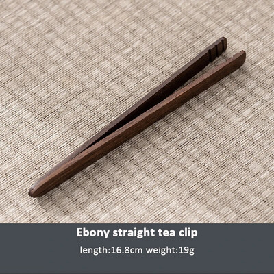Kineska kopča za čaj od punog drveta od ebanovine Čisti bakar Stezaljka za čaj Vintage držač za šalice Stezaljka za pranje šalica Dodaci za čajnu ceremoniju