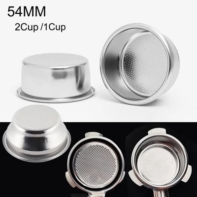 304 Неръждаема стомана 54 mm 1 чаша/2 чаши Прецизна кошница 20 g Филтър Съвместим с машини за еспресо