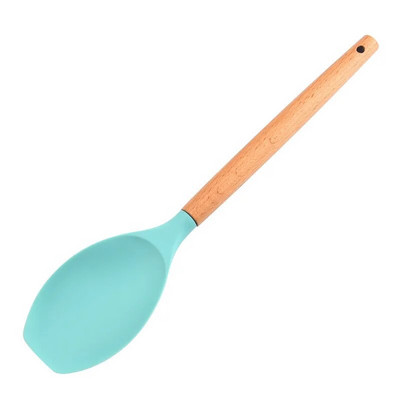 Ilgos medinės rankenos fondant torto mentelė silikoninė kreminė sviestinė kepimo grandiklis virtuvės sausainių konditerijos maišytuvai tešlos miltų maišytuvas