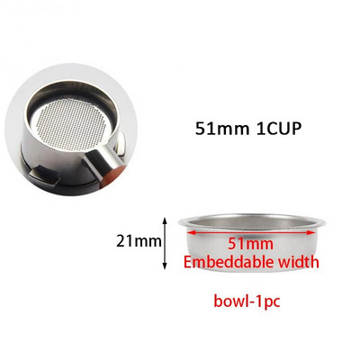 51/54/58MM Košara za filter za kavu od nehrđajućeg čelika za Delonghi Breville Cafe Machine Dripper Portafilter Cjedilo za aparat za kavu
