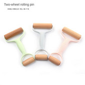 Štapić za brašno Dvostruka glava za pečenje Ručni plastični kuhinjski dodaci Valjak Oklagija