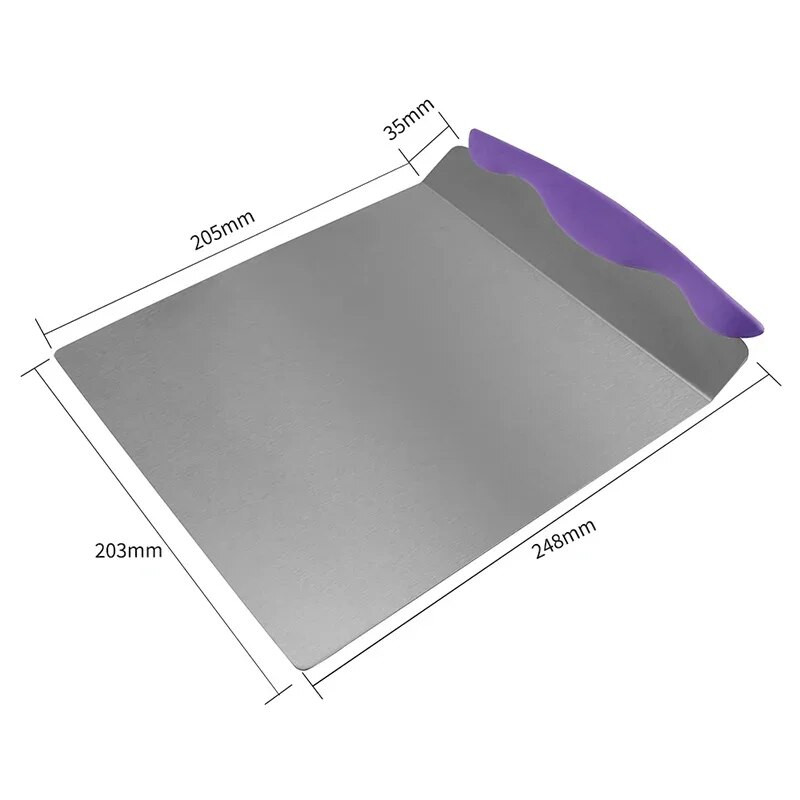 1 kom od nehrđajućeg čelika Pladanj za kolače Lopatica za kolače Lopata za kolače Pokretna ploča Silikonska ručka Strugač za tijesto Podizač oštrice za kruh Pizza