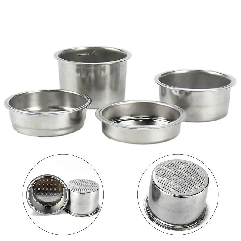 1 2 4 šalice košare filtera za kavu bez pritiska za Delonghi EC5 EC7 EC9 EC680 za dijelove portafiltera bez dna za kavu