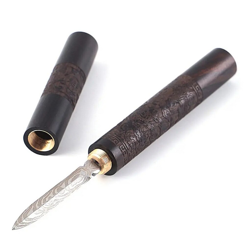 Patvarus sandalmedžio arbatos peilio adatų kirtiklis su medine rankena Puer arbatos įrankiai kūgio adatos laužymo arbatos plytelių profesionalus įrankis