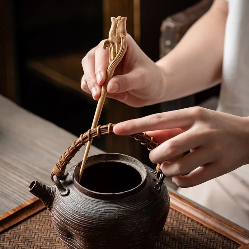 1 vnt bambuko arbatos adata Six Gentlemen Kung Fu arbatos rinkinys arbatos lotoso priedas Puer arbatos adata