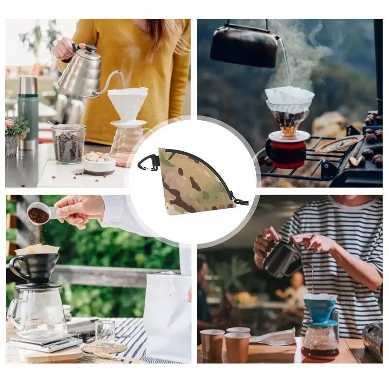 Papirnata vrećica za pohranu filtera za kavu Vodootporna i otporna na prašinu Torbica za filter za kavu za višekratnu upotrebu za dom na otvorenom Kampiranje Planinarenje Dropshipp