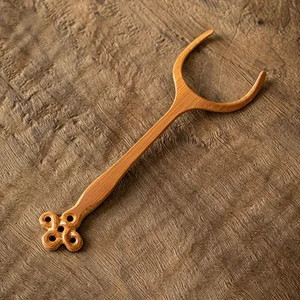 1Gb Tējas saspraudes dakša ar bambusa rokturi Čuguna tējkanna kung fu tējas kannas tējas rīkiem