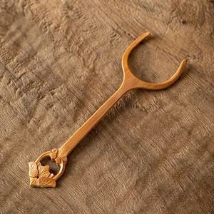 1Gb Tējas saspraudes dakša ar bambusa rokturi Čuguna tējkanna kung fu tējas kannas tējas rīkiem