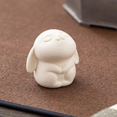 Čisti bijeli zec Mali čajni ljubimac Keramički fino izrađeni Životinjski čajni ljubimac Prekrasna ukrasna ručno izrađena figurica krokodila od čaja