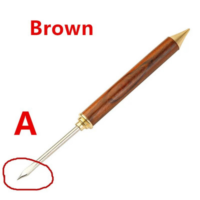 Kriaušės juodmedžio medžio rankenos profesionalus įrankis nerūdijančio plieno kūgio adatų arbata Puerh plytų arbatos adata arbatos peilis