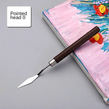 Палетен нож от неръждаема стомана Лопата за рисуване с маслени бои Инструменти за печене на сладкиши Канцеларски материали Консумативи за печене на торти Рисуване Рисуване Сладък инструмент
