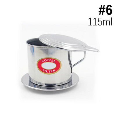 Vijetnamski filtar za kavu Phin filtar za kavu od nehrđajućeg čelika Tradicionalni vijetnamski aparat za kavu Alat za kuhanje kave Prijenosni lonac