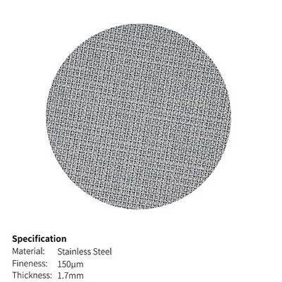 Zaslon, metalni filtar za višekratnu upotrebu kave za espresso portafilter košara 51/53,3/58,5 mm 1,7 mm debljine 150 μm 316 nehrđajući čelik