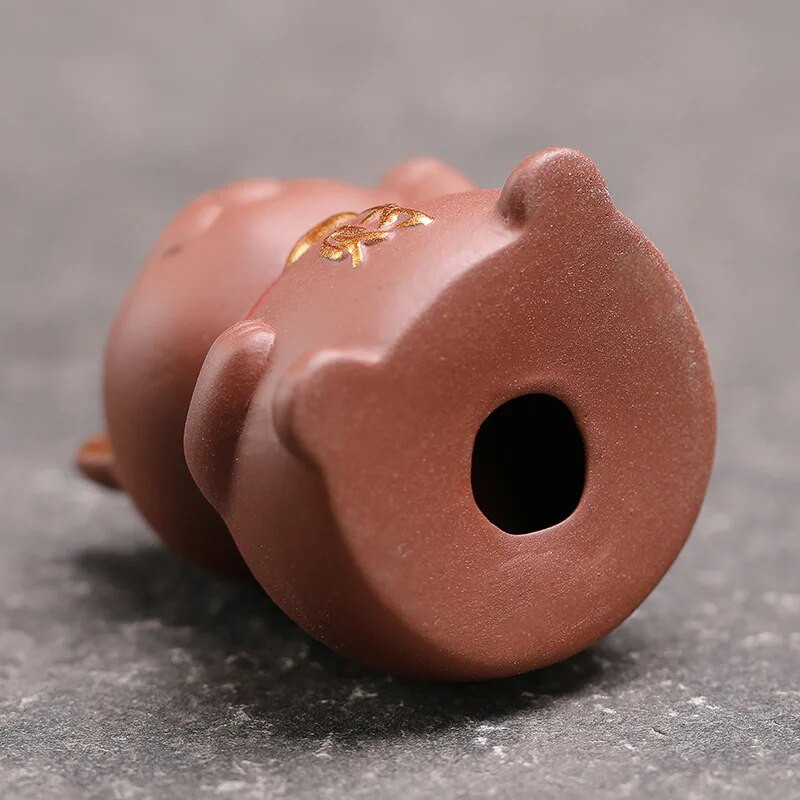 Ljubičasti pijesak Lucky Cat Tea Omiljeni ukrasi Boutique čajni stolići oslikani zlatom Dekoracije za mače mogu se održavati