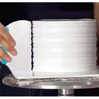 Ξύστρα κρέμα κουζίνας Ακανόνιστες ακμές δοντιών Πλαστική σπάτουλα κέικ κουφέτα ζύμης ζαχαροπλαστικής DIY Εργαλεία διακόσμησης Αξεσουάρ ψησίματος