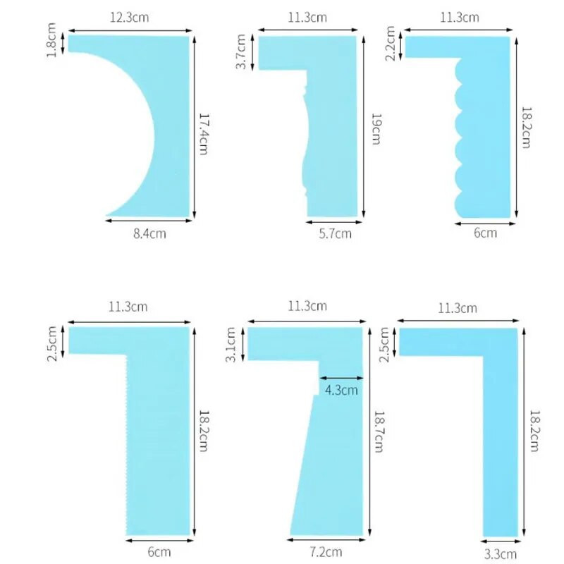 1 kom. Strugalica za glatkije zalihe za pečenje Nova lopatica za ukrašavanje kolača Rub za kolače 8 stilova Fondant Modni plastični mousse alati za torte