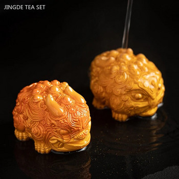 Μίνι ρητίνη που αλλάζει το χρώμα Tea Pet Zhaocai Animal Sculpture Διακόσμηση τραπεζιού τσαγιού Zen Επιτραπέζια στολίδια Εξαιρετικά αξεσουάρ τσαγιού