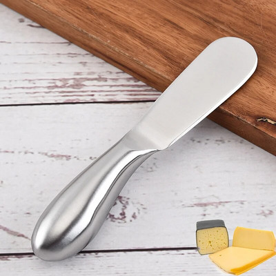 Cuțit pentru unt din oțel inoxidabil de 13 cm, cuțit pentru brânză, pentru prăjitură, spatulă pentru smântână, răzuitoare, cuțit pentru brânză, cuțit pentru smântână, unelte de copt