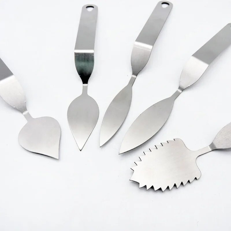 Čokoladno perje Listići Lopatica Nož Strugač od nehrđajućeg čelika za kolače Alat za izradu modela čokolade Ručno rađeni pribor za pečenje