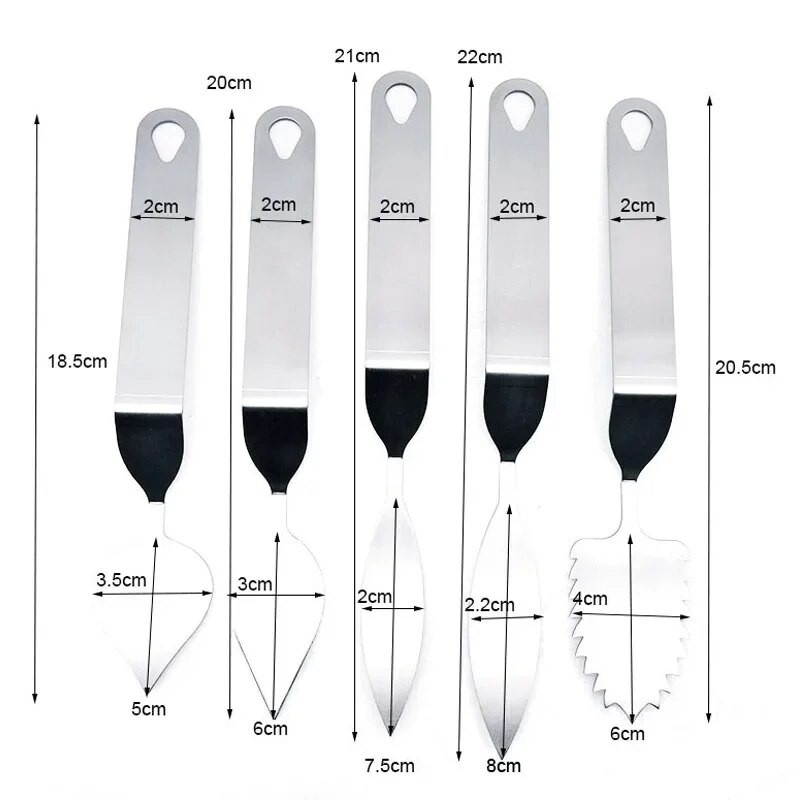 Čokoladno perje Listići Lopatica Nož Strugač od nehrđajućeg čelika za kolače Alat za izradu modela čokolade Ručno rađeni pribor za pečenje