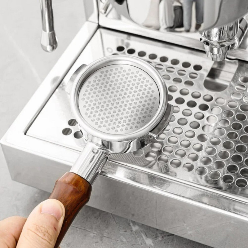 Daugkartinio naudojimo 51/53/58 mm espresso puck ekranas dvigubo sluoksnio metalinė kava Portafilter namų krepšelio kavos priedai