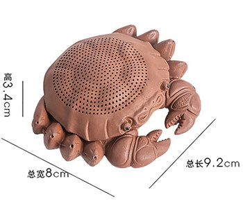Creative Crab Integrated Filter Tea Leakage Μωβ άμμος Τσάι στολίδια κατοικίδιων ζώων Φίλτρο τσαγιού Αξεσουάρ Τελετής τσαγιού κινεζικές χειροτεχνίες