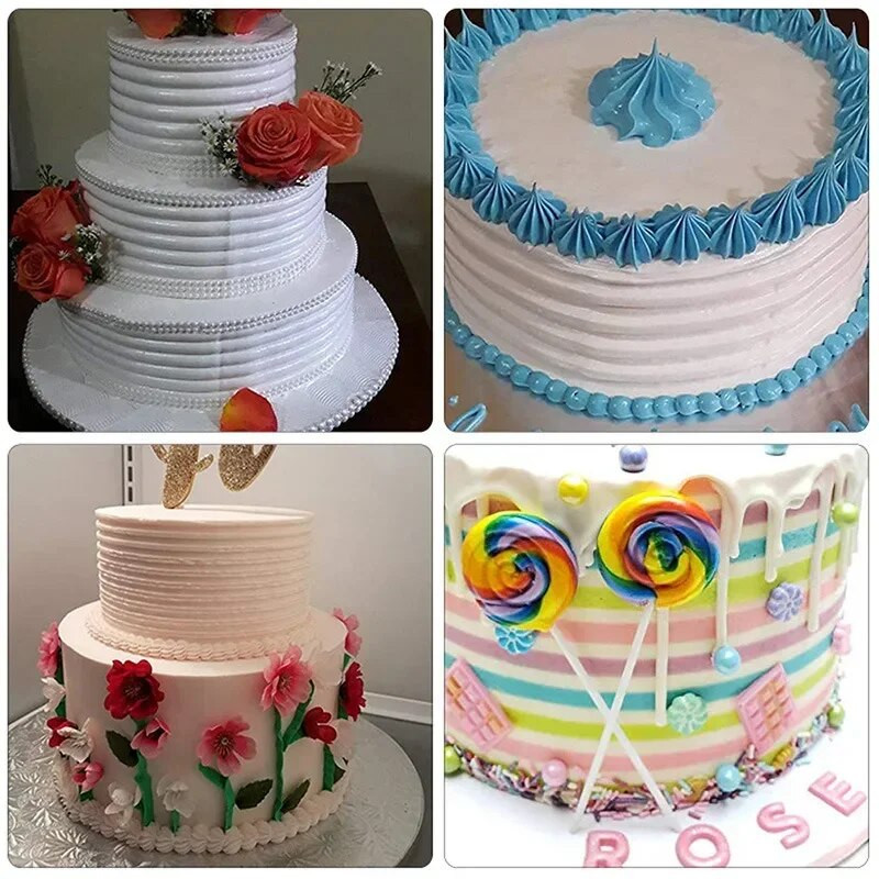 1PC Alati za pečenje krema i tijesta Lopatica Plastični strugač za kolače Zaglađivanje rubova DIY Fondant Mousse Alati za pečenje tijesta