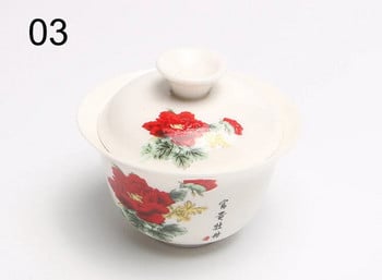 Висококачествен сервиз за чай gai wan Комплекти за чай от костен Китай Dehua gaiwan tea порцеланов чайник сервиз за чай за пътуване Красив и лесен чайник