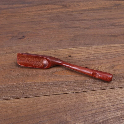 1kom izuzetne bambusove drvene lopatice crne sandalovine cvijet kruške pileća krilca žličica za čaj Prilagođeni kineski pribor za čaj