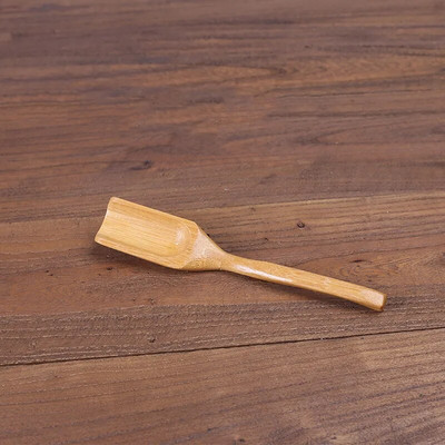 1kom izuzetne bambusove drvene lopatice crne sandalovine cvijet kruške pileća krilca žličica za čaj Prilagođeni kineski pribor za čaj