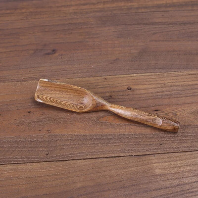 1kom izuzetne bambusove drvene lopatice crne sandalovine cvijet kruške pileća krilca žličica za čaj Prilagođeni kineski pribor za čaj